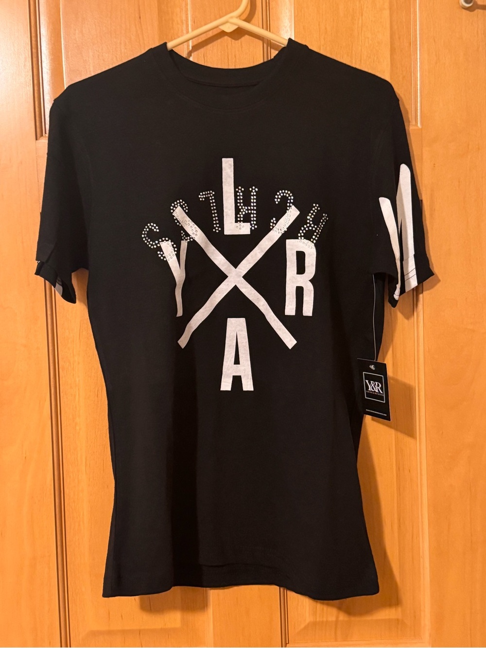 Young & Reckless Black Short Sleeve Tee with White Logo